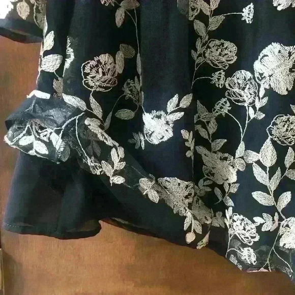 ALTAR’D STATE BLACK CUT-OUT LACE FIT & FLARE MINI FORMAL PARTY DRESS SIZE SM - Picture 7 of 12